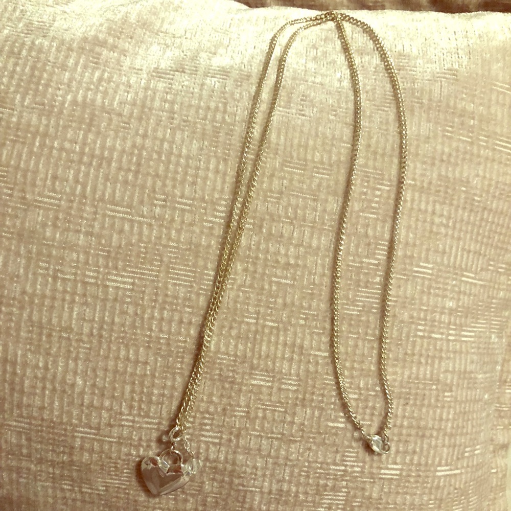 Long heart necklace
